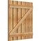 Ekena Millwork Spaced Board-n-Batten Shutters w/Z-Bar, Rough Sawn Western Red Cedar, 34 3/4W x 38H, PR RBS06Z35X038RWR - alternate 2